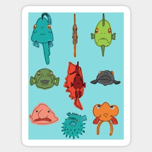 Funny fishes Sticker